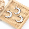 Stainless Steel Fine Polished Moon Crescent Pendant Jewelry Accessories Handmade Electroplated