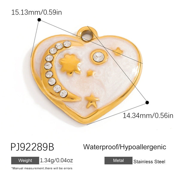 Stainless Steel Fish Bone Heart Pendant Jewelry For Small Animals Sports Style Electroplated