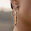 Stainless Steel Fish Earrings Retro Literary Minimalist Style Goldplated Electroplated Jewelry For Women