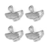 Stainless Steel Fish Ginkgo Leaf Pendant Jewelry Necklace Vacuum Plating Electroplating