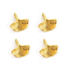 Stainless Steel Fish Ginkgo Leaf Pendant Jewelry Necklace Vacuum Plating Electroplating