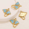 Stainless Steel Fish Octopus Shark Oil Drop Pendant Beach Jewelry Accessories Vacuum Gold Plated Electroplated