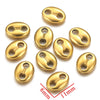 Stainless Steel Fish Pattern Double Oval Bead Connector Diy Jewelry Necklace Making Supplies Accessories With 18K Electroplating