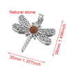 Stainless Steel Fish Pattern Dragonfly Pendant Jewelry Making Supplies With Electroplating 18K Treatment