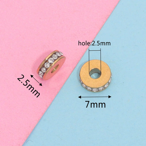 Stainless Steel Fish Pattern Electroplated Jewelry Making Spacer Beads Accessories For Bracelet And Necklace