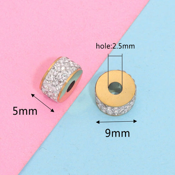 Stainless Steel Fish Pattern Electroplated Jewelry Making Spacer Beads Accessories For Bracelet And Necklace