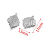 Stainless Steel Fish Pattern Leaf Earrings And Necklace Jewelry Accessories Diy Handmade With 18K Electroplating