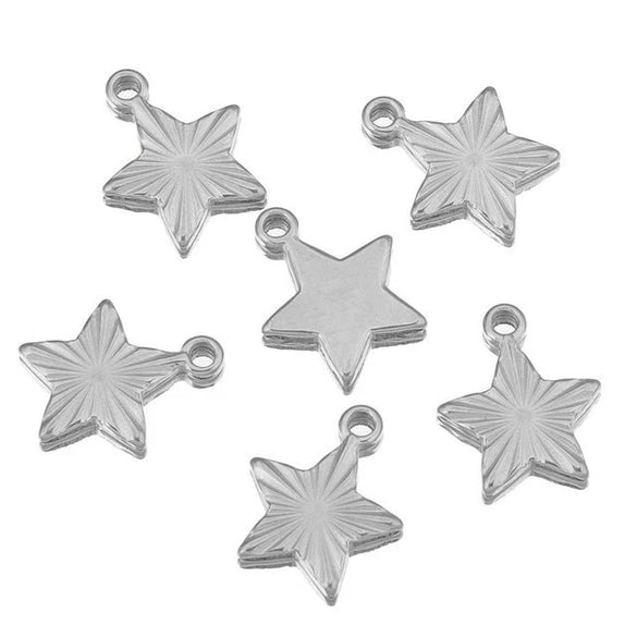 Stainless Steel Fish Pattern Lovely Pendant Jewelry For Diy Earrings Bracelet Necklace With Electroplating