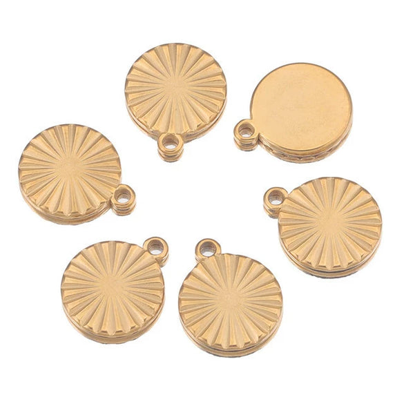 Stainless Steel Fish Pattern Lovely Pendant Jewelry For Diy Earrings Bracelet Necklace With Electroplating