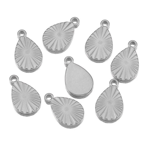 Stainless Steel Fish Pattern Lovely Pendant Jewelry For Diy Earrings Bracelet Necklace With Electroplating
