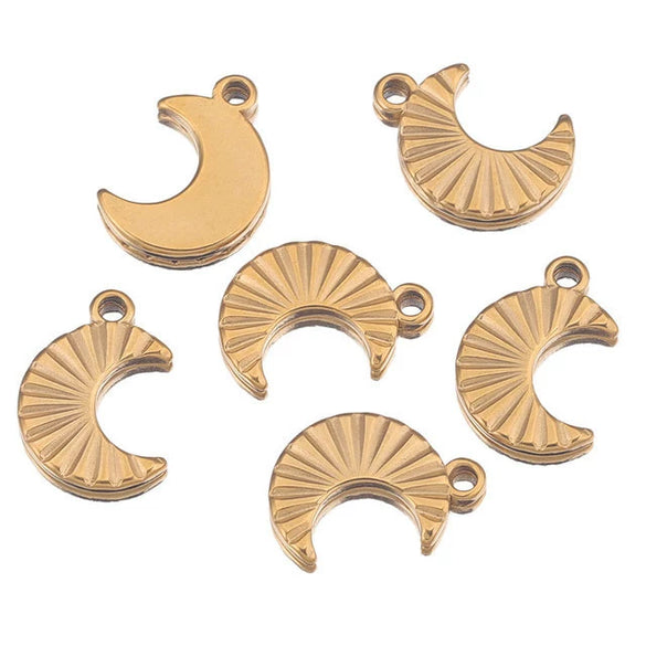 Stainless Steel Fish Pattern Lovely Pendant Jewelry For Diy Earrings Bracelet Necklace With Electroplating