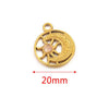 Stainless Steel Fish Pattern Natural Stone Pendant Necklace Jewelry Supplies Accessories With 18K Electroplating