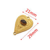 Stainless Steel Fish Pattern Retro Style Peach Heart Jewelry Accessories For Diy Bracelet And Earring Making With Electroplating