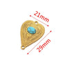 Stainless Steel Fish Pattern Retro Style Peach Heart Jewelry Accessories For Diy Bracelet And Earring Making With Electroplating