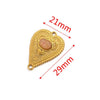 Stainless Steel Fish Pattern Retro Style Peach Heart Jewelry Accessories For Diy Bracelet And Earring Making With Electroplating
