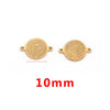 Stainless Steel Fish Pattern Round Pendant Handmade Jewelry Accessories For Diy Bracelet And Necklace