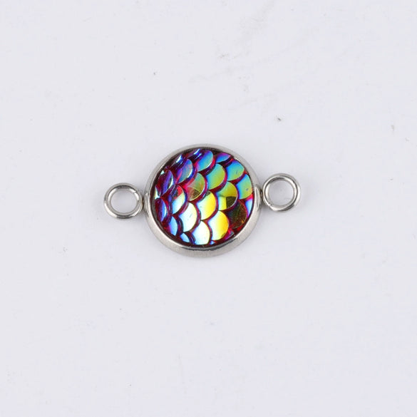 Stainless Steel Fish Scale Pendant Jewelry Accessories