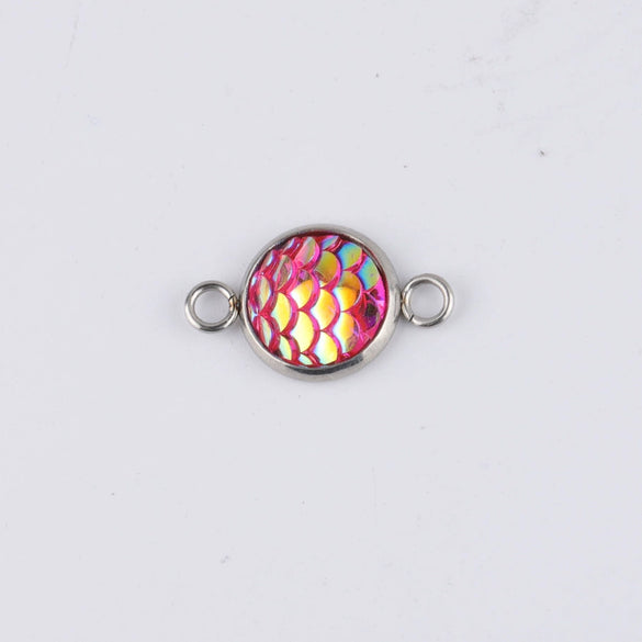 Stainless Steel Fish Scale Pendant Jewelry Accessories