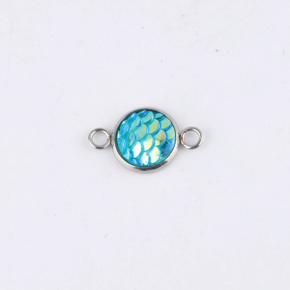 Stainless Steel Fish Scale Pendant Jewelry Accessories