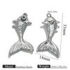 Stainless Steel Fish Shaped Koi Pendant Handmade Jewelry Accessory Material With Electroplating