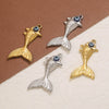 Stainless Steel Fish Shaped Koi Pendant Handmade Jewelry Accessory Material With Electroplating