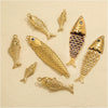 Stainless Steel Fish Shaped Koi Pendant Handmade Jewelry Accessory Material With Electroplating