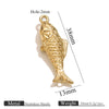 Stainless Steel Fish Shaped Koi Pendant Handmade Jewelry Accessory Material With Electroplating