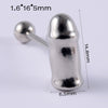Stainless Steel Five Star Fashion Tongue Ring Hammershaped Electroplated Unisex Puncture Decoration