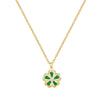 Stainless Steel Fiveleaf Flower Animal Zodiac Cartoon Style Full Diamond Women's Necklace