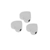 Stainless Steel Fivepointed Star And Heartshaped Loose Beads For Bracelet Accessories With Electroplating And Solid Color Design