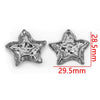 Stainless Steel Fivepointed Star And Round Shell Pendant Necklace Electroplated 18K Gold Color Diy Jewelry Accessories
