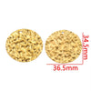 Stainless Steel Fivepointed Star And Round Shell Pendant Necklace Electroplated 18K Gold Color Diy Jewelry Accessories