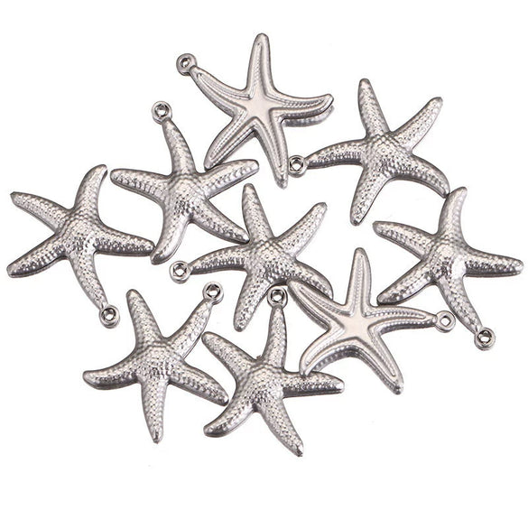 Stainless Steel Fivepointed Star Pendant Necklace Bracelet Diy Jewelry Accessories Electroplated Totem Niche Style
