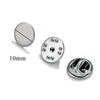 Stainless Steel Flat Brooch Base Butterfly Buckle Clip Pin Badge Clip Handmade Jewelry Accessories Production Supplies Electroplated
