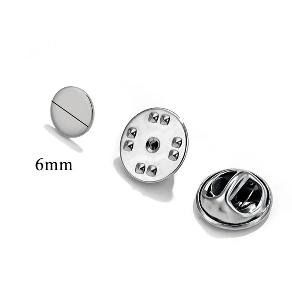 Stainless Steel Flat Brooch Base Butterfly Buckle Clip Pin Badge Clip Handmade Jewelry Accessories Production Supplies Electroplated