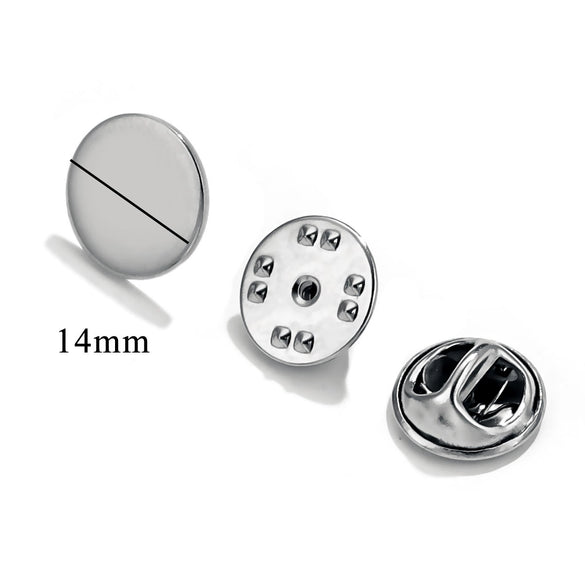 Stainless Steel Flat Brooch Base Butterfly Buckle Clip Pin Badge Clip Handmade Jewelry Accessories Production Supplies Electroplated