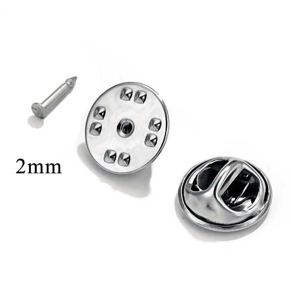 Stainless Steel Flat Brooch Base Butterfly Buckle Clip Pin Badge Clip Handmade Jewelry Accessories Production Supplies Electroplated