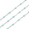 Stainless Steel Flat Cross Epoxy Chain Oil Dripping Nonfading Necklace Bracelet With Electrolytic Brightening And Oval Pattern Diy