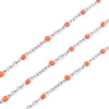 Stainless Steel Flat Cross Epoxy Chain Oil Dripping Nonfading Necklace Bracelet With Electrolytic Brightening And Oval Pattern Diy