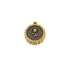 Stainless Steel Flower Badge Pendant Earrings Necklace With Dripping Oil Design Handmade