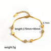 Stainless Steel Flower Jewelry Set With Electroplated Finish For Women