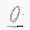 Stainless Steel Flower Ring For Women Ins Style Natural 18K Goldplated
