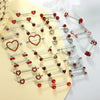 Stainless Steel Flower Zircon Nipple Ring Piercing Jewelry Electroplated