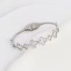 Stainless Steel Four Leaf Clover Elegant Bracelet With Electroplating