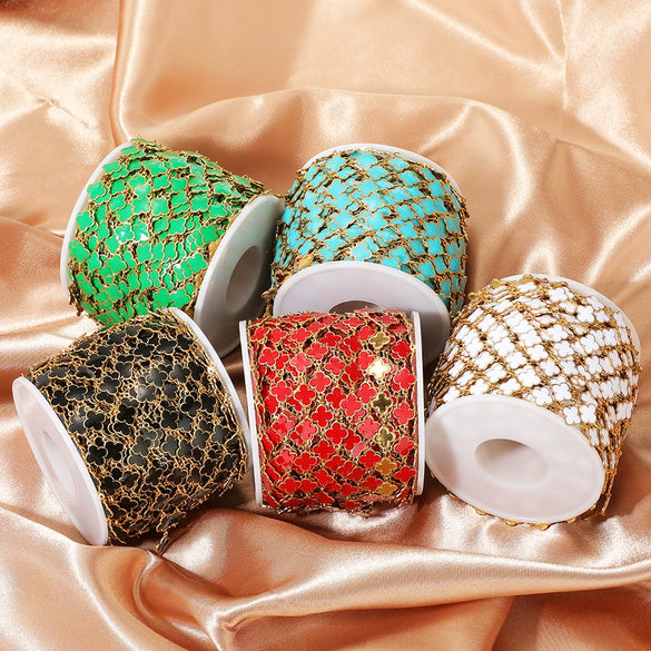 Stainless Steel Fourleaf Clover Enamel Chain Oil Drop Diy Fashion Necklace Bracelet Accessories