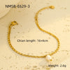 Stainless Steel Freshwater Pearl Women's Bracelet Fashion Double Layer Electroplated Jewelry