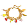 Stainless Steel Fruit Geometric Electroplated Bracelet Jewelry