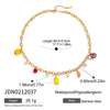 Stainless Steel Fruit Geometric Women's Ear Jewelry With Electroplating