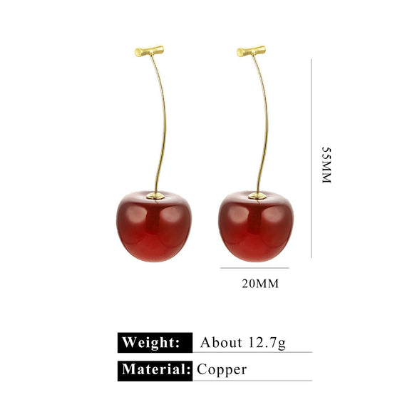 Stainless Steel Fruit Shape Electroplated Women's Earrings