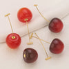 Stainless Steel Fruit Shape Electroplated Women's Earrings